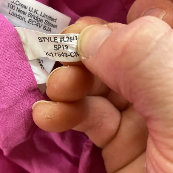 J. Crew Sleeveless faux wrap cotton poplin bright pink midi dress - Picture 9 of 9